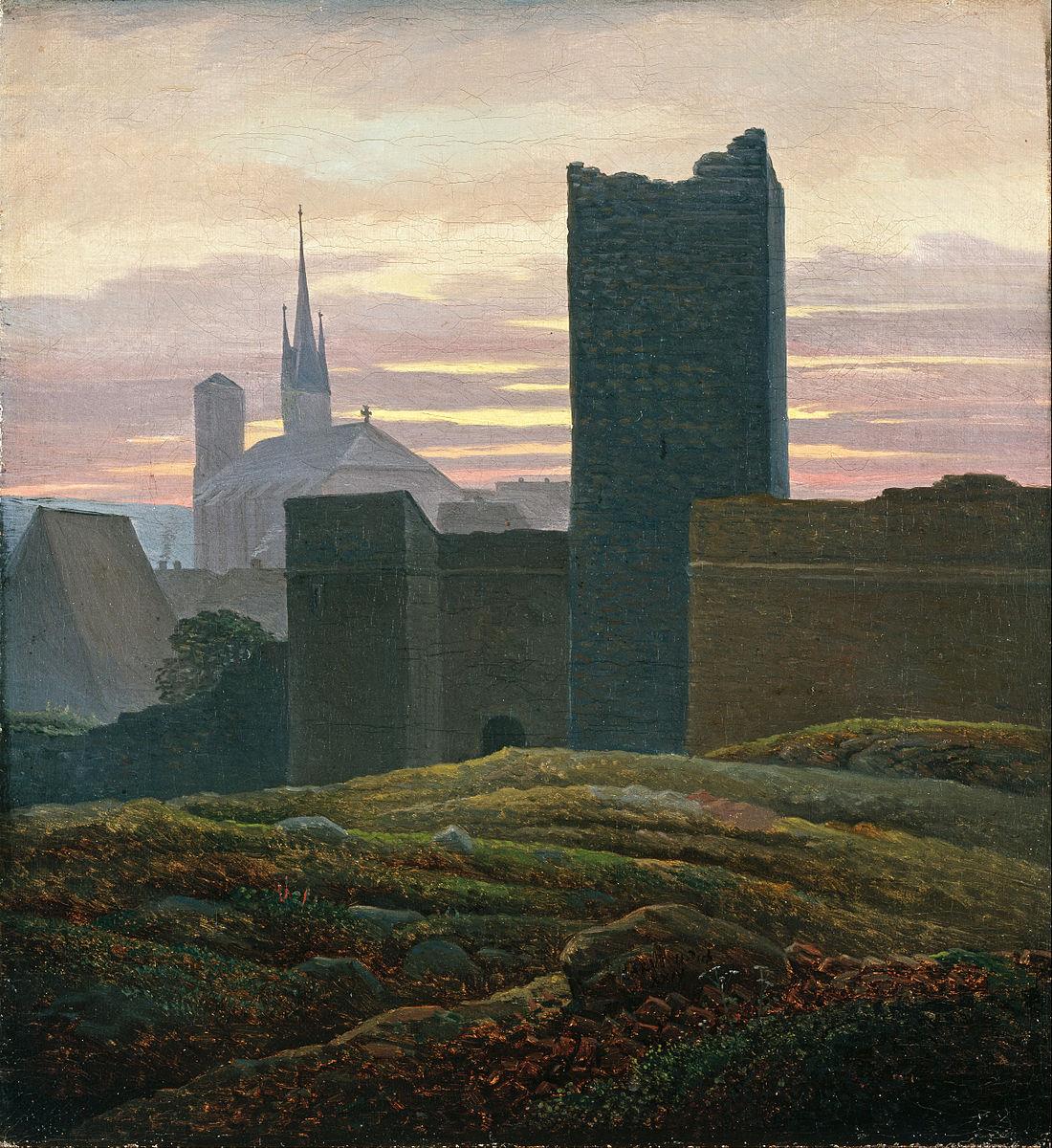 The Imperial Castle, Eger - Carl Gustav Carus