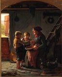 A meal by Carl Bloch — children oil painting wall art, Realism