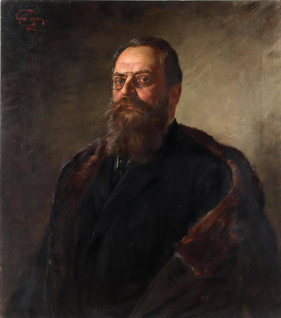Self-portrait by Carl Zewy — oil painting reproduction