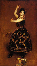 Carmencita by William Merritt Chase — male oil painting wall art, Realism