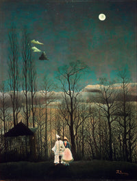 Carnival Evening by Henri Rousseau — hand-painted botanical oil painting reproduction on canvas