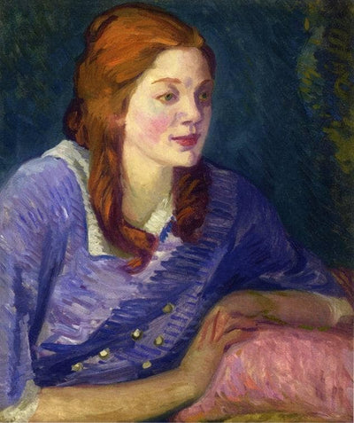 Carol with Red Curls in kitchen
