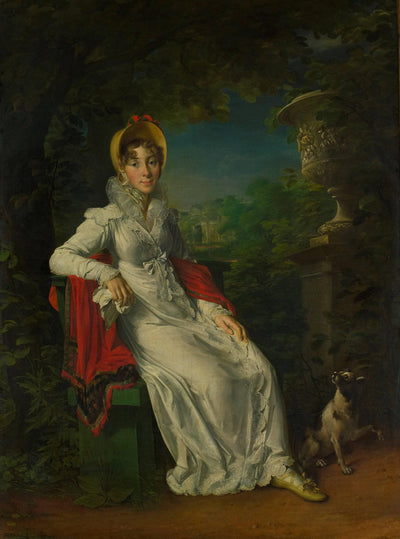 Carolina Ferdinanda Louisa Van Sicilië (1798-1870) in entryway