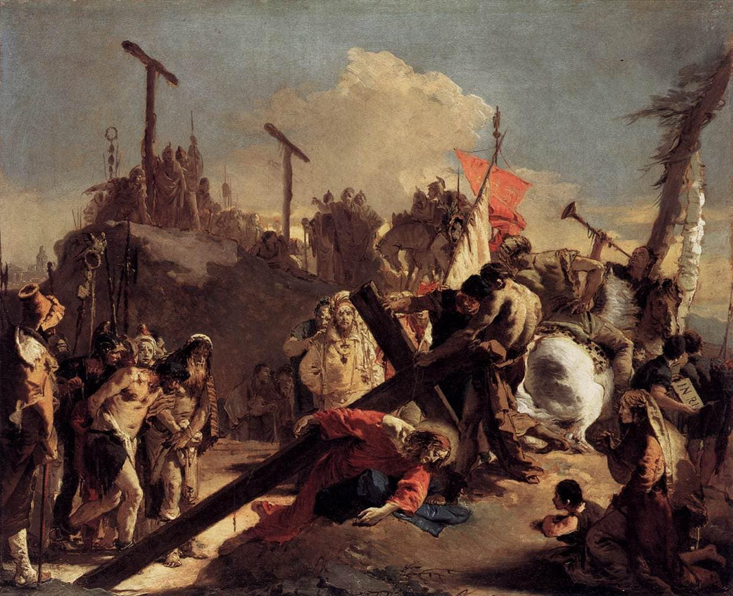 Carrying the Cross by Giovanni Battista Tiepolo — hand-painted cultural oil painting reproduction on canvas