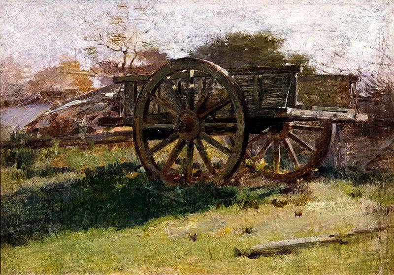 Cart, Nantucket by Theodore Robinson — hand-painted landscape oil painting reproduction on canvas