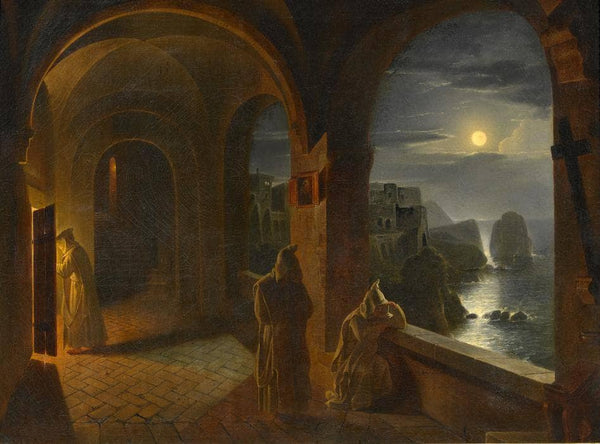 Carthusian monks in Certosa di San Giacomo on Capri