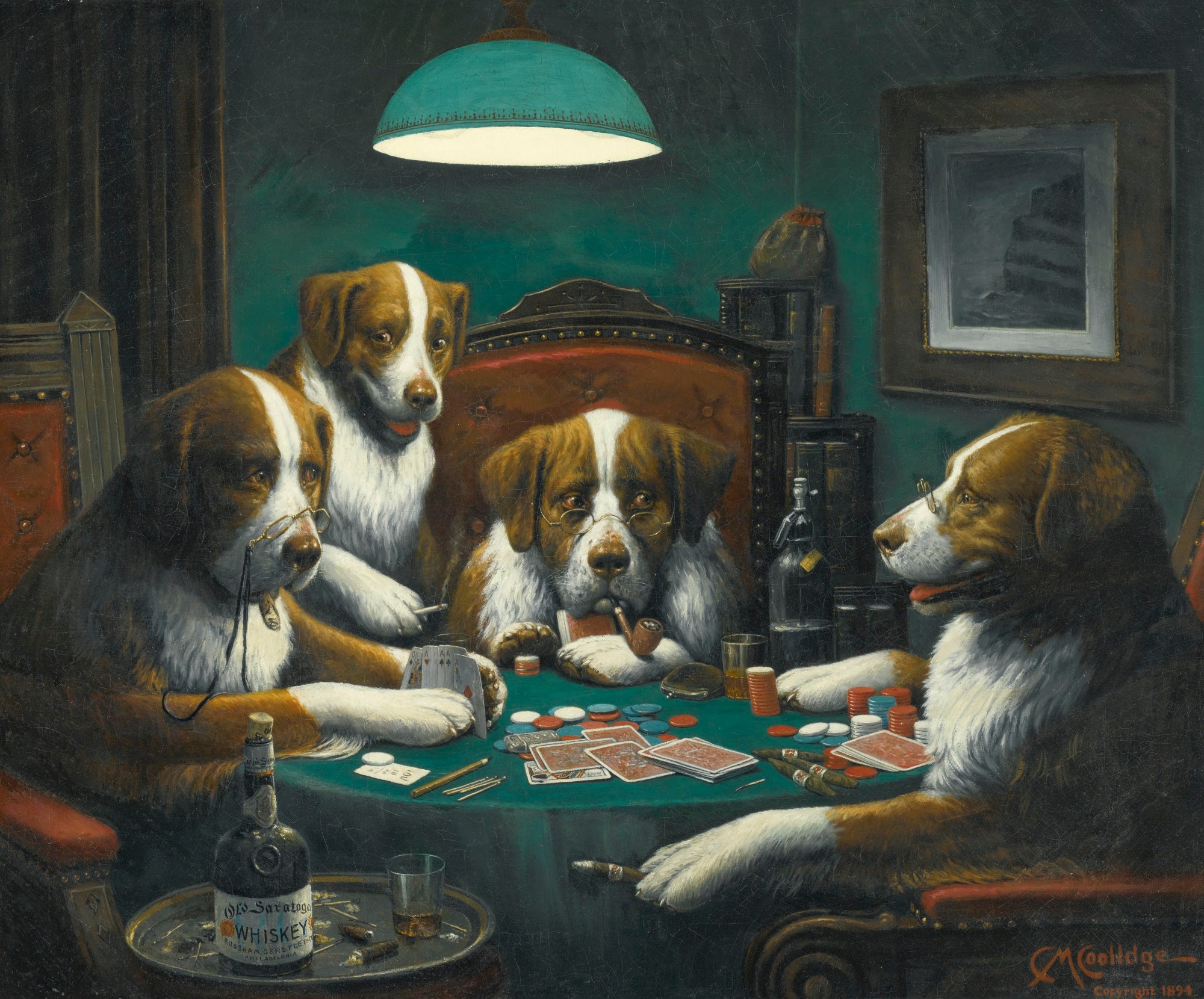 Poker Game - Cassius Marcellus Coolidge