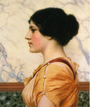 Cassotis by John William Godward — male oil painting wall art, Neoclassicism