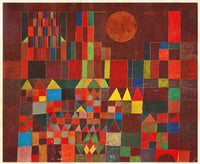Castle and Sun by Paul Klee — hand-painted abstract oil painting reproduction on canvas