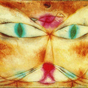 Cat and Bird by Paul Klee — Oil Painting Reproduction