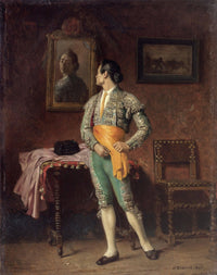 Toreador's toilet by Eduardo Zamacois — hand-painted portrait oil painting reproduction on canvas
