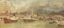 Catania. Sicily. by Mikhail Vrubel, ships oil painting wall art, Realism