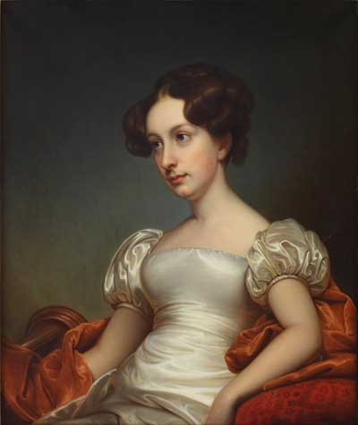 Catharine Peabody Gardner by Rembrandt Peale — hand-painted portrait oil painting reproduction on canvas