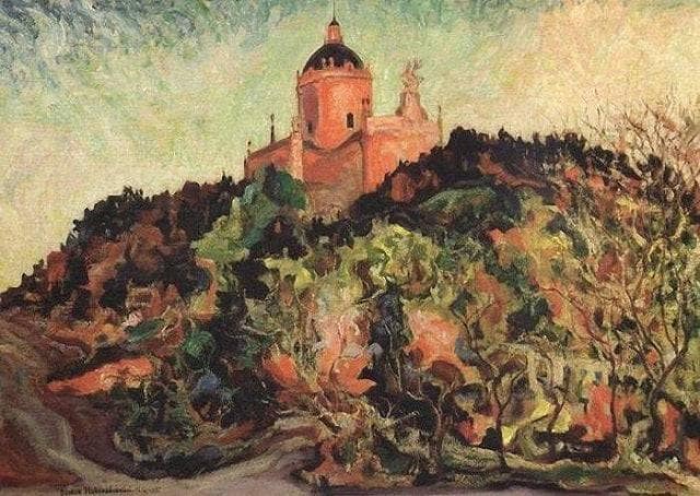 Cathedral of St. George by Oleksa Novakivskyi — hand-painted landscape oil painting reproduction on canvas
