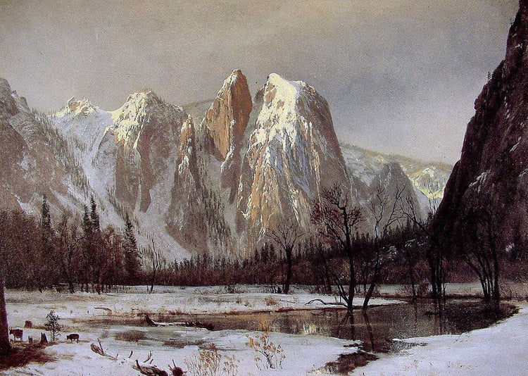 Cathedral Rock, Yosemite Valley, California - Albert Bierstadt