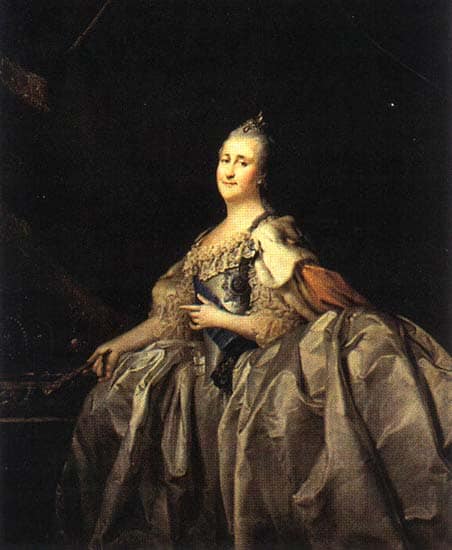 Catherine II by Dmitry Levitzky — hand-painted portrait oil painting reproduction on canvas