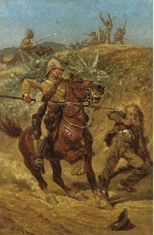 The Boer War by Richard Caton Woodville Jr. — hand-painted cultural oil painting reproduction on canvas