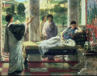 Catullus Reading his Poems at Lesbia's House by Sir Lawrence Alma-Tadema — hand-painted portrait oil painting reproduction on canvas