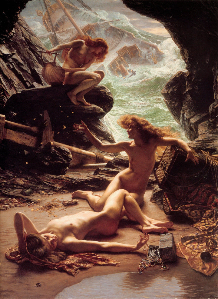 Cave of the Storm Nymphs by Edward Poynter — hand-painted cultural oil painting reproduction on canvas
