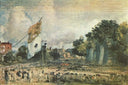 Celebration of the General Peace of 1814 in East Bergholt by John Constable — religion oil painting wall art, Romanticism