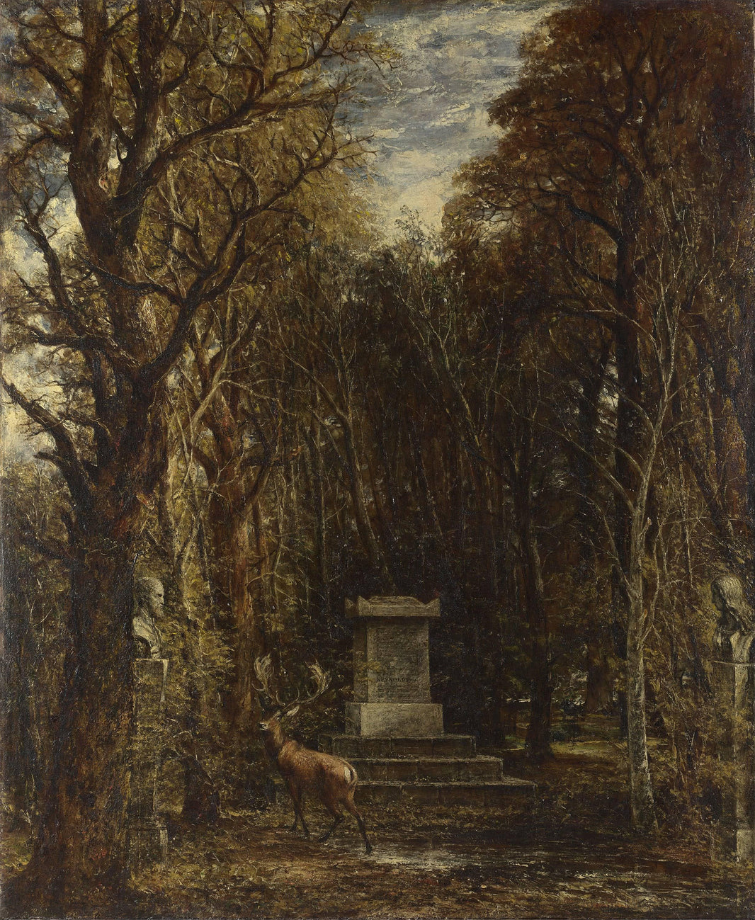 Cenotaph to the Memory of Sir Joshua Reynolds by John Constable — hand-painted animal oil painting reproduction on canvas