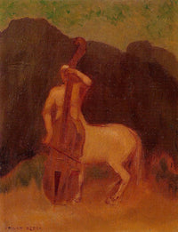 Centaur with Cello by Odilon Redon — hand-painted animal oil painting reproduction on canvas