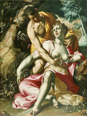 Cephalus and Procris (The Death of Procris) by Joachim Wtewael — hand-painted cultural oil painting reproduction on canvas