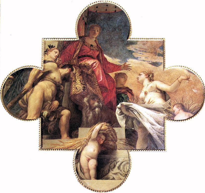 Ceres Renders Homage to Venice by Paolo Veronese — hand-painted cultural oil painting reproduction on canvas