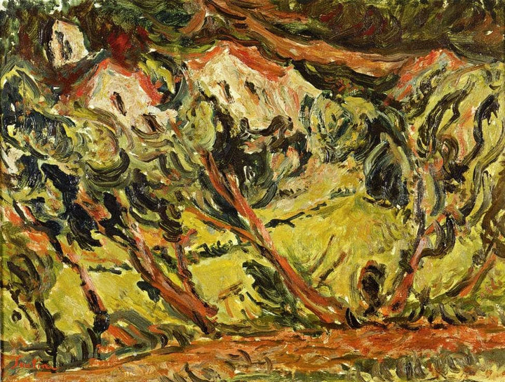 Ceret Landscape by Chaim Soutine — hand-painted abstract oil painting reproduction on canvas