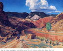 Chama Running Red by John French Sloan — valley oil painting wall art, Realism