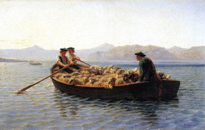 Changing Pastures by Rosa Bonheur — oil painting reproduction