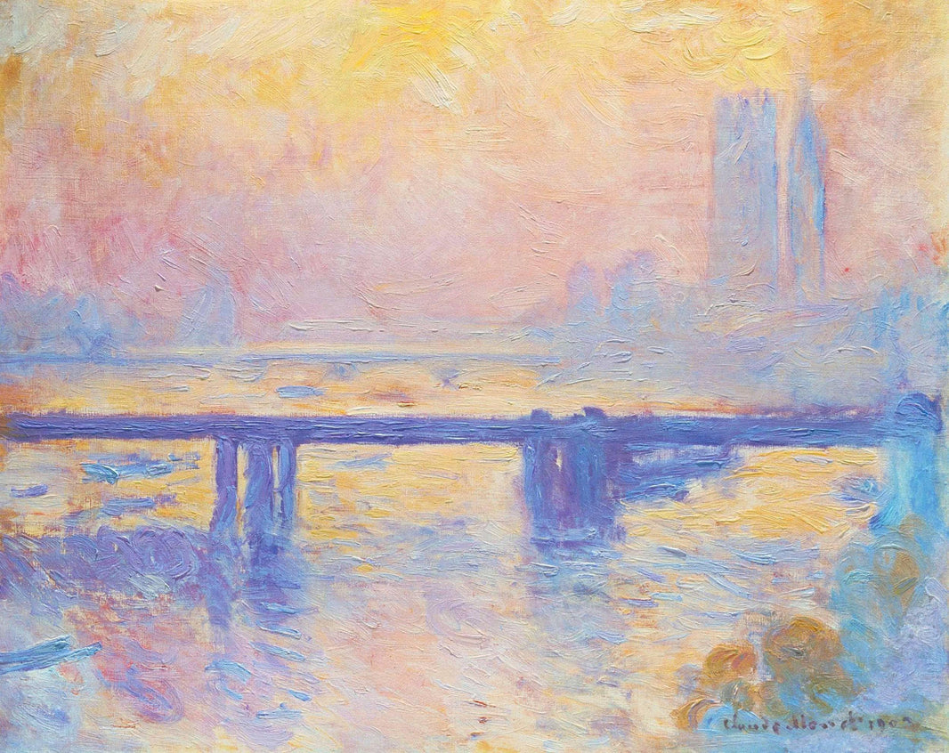 Charing Cross Bridge by Claude Monet — hand-painted impressionism oil painting reproduction on canvas