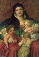 Charity by George Frederick Watts — female oil painting wall art, Academicism
