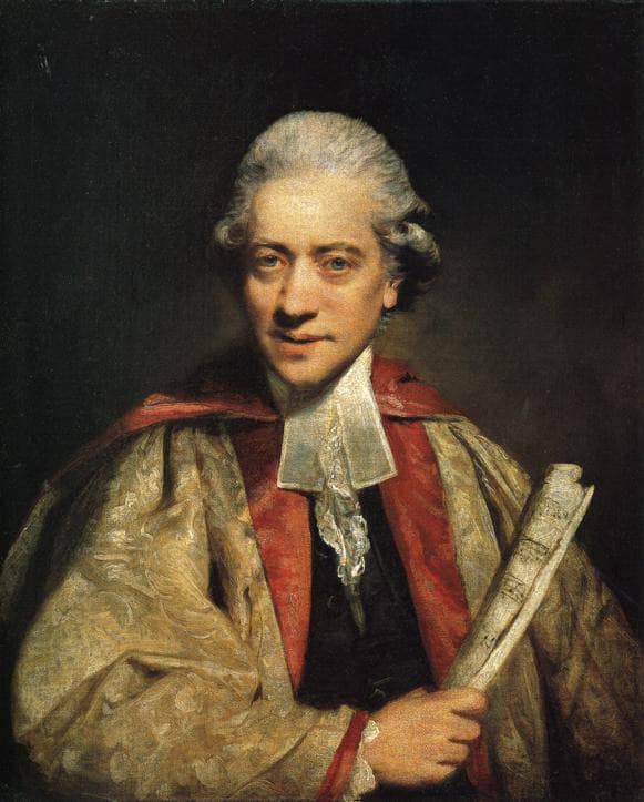 Charles Burney by Joshua Reynolds — hand-painted portrait oil painting reproduction on canvas