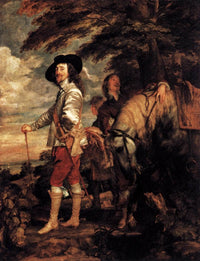 Charles I, King of England at the Hunt by Anthony van Dyck — hand-painted cultural oil painting reproduction on canvas