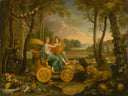 Apotheosis of Luis Xiv by Charles Le Brun — forest oil painting wall art, Baroque