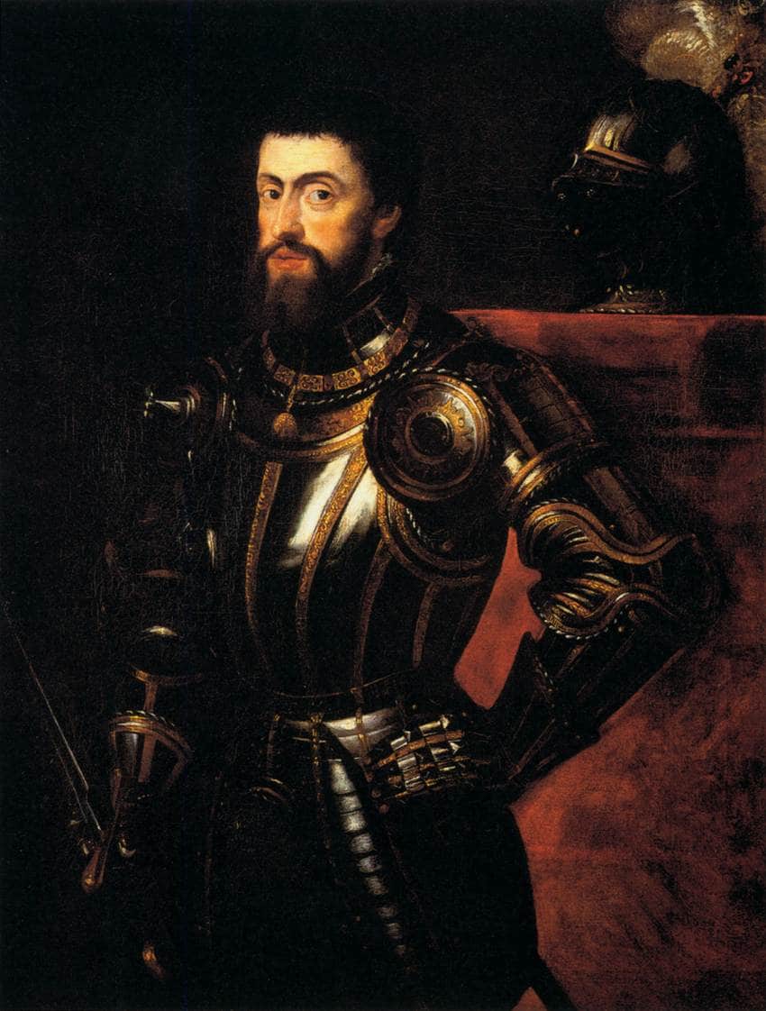 Charles V in Armour by Peter Paul Rubens — hand-painted portrait oil painting reproduction on canvas