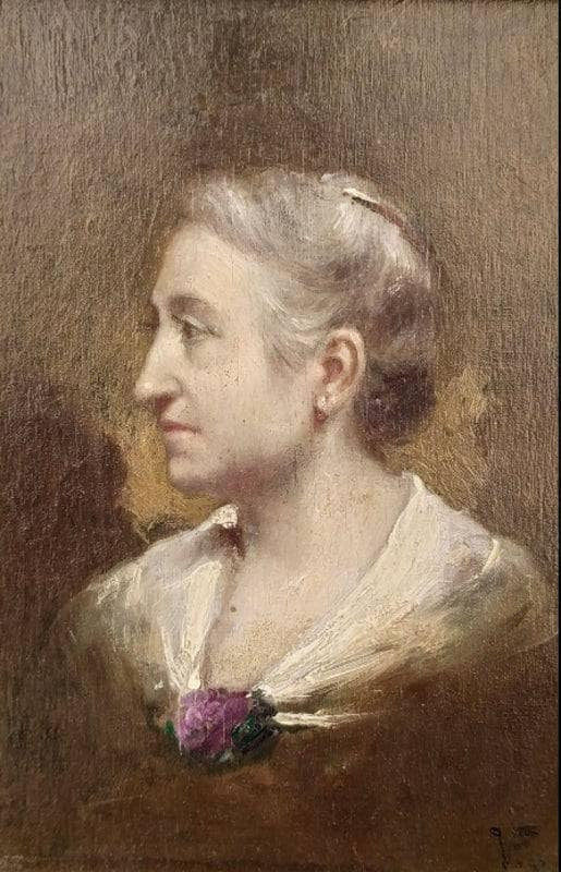 Portrait of a lady in profile