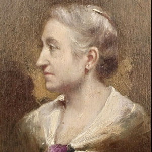Portrait of a lady in profile