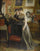 Two young women in a cabinet in study