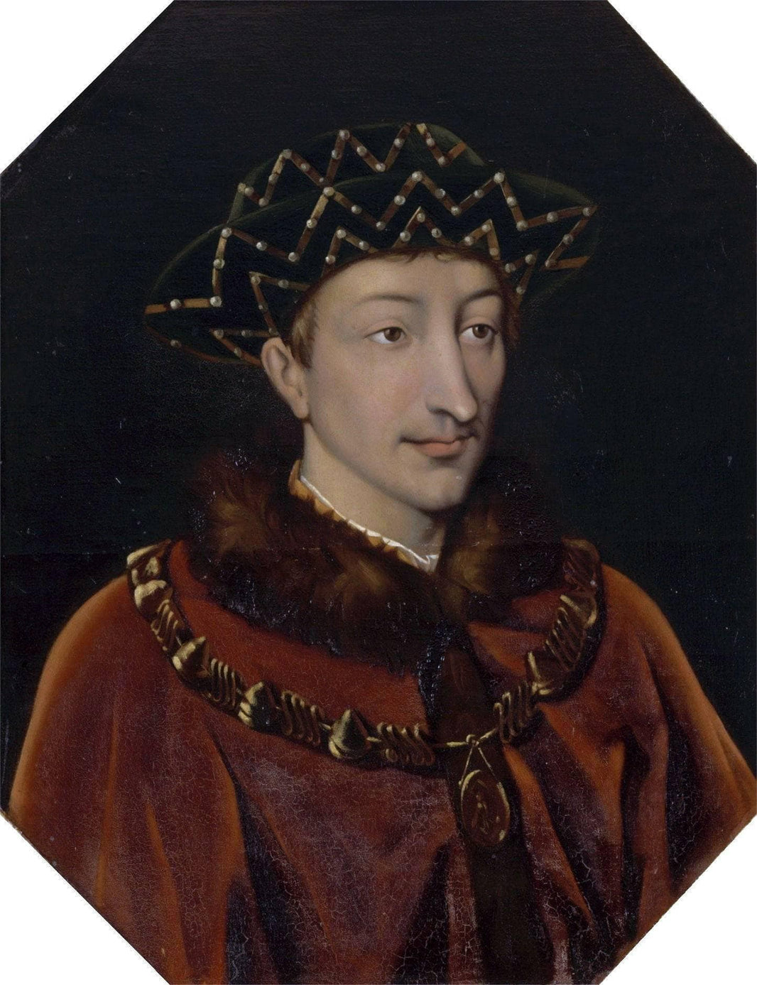 Charles VII De France by Henri Lehmann — hand-painted portrait oil painting reproduction on canvas