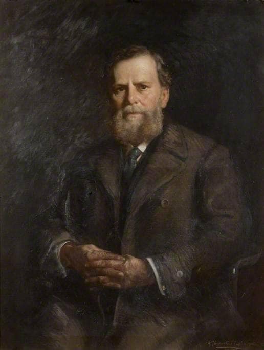 Charles Wicksteed (1847â1931) by Albert Chevallier Tayler — hand-painted portrait oil painting reproduction on canvas