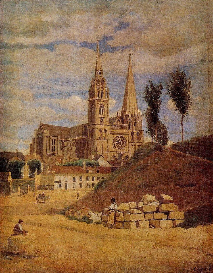 Chartres Cathedral - Camille Corot