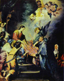 Chasuble of St. Ildefonso by Bartolome Esteban Murillo — religion oil painting wall art, Baroque