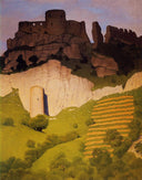 Chateau Gaillard at Andelys by Felix Vallotton — rural oil painting wall art, Realism