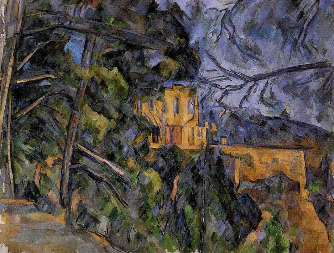 Chateau Noir by Paul Cezanne — hand-painted botanical oil painting reproduction on canvas