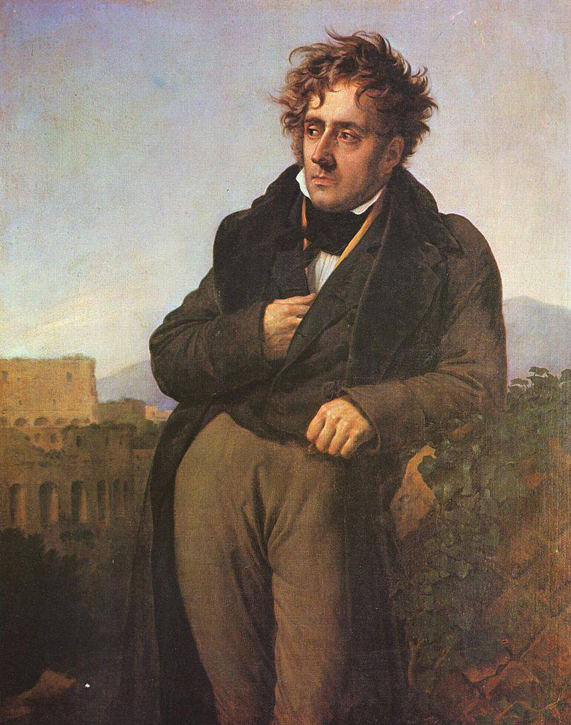 Chateaubriand Meditating on the Ruins of Rome - Anne-Louis Girodet