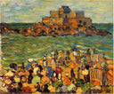 Chateaubriand s Tomb, St Malo (also known as St. Malo Chateaubriand s Tomb) by Maurice Prendergast — hand-painted landscape oil painting reproduction on canvas