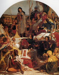 Chaucer at the Court of Edward III by Ford Madox Brown — hand-painted cultural oil painting reproduction on canvas