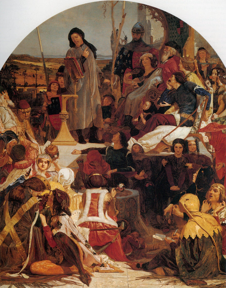 Chaucer at the Court of Edward III by Ford Madox Brown — hand-painted cultural oil painting reproduction on canvas